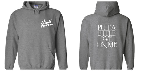 Niall Horan "Niall Horan New Logo / Put a Little Love on Me BACK" Hoodie Sweatshirt