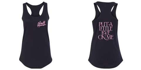 Niall Horan "Niall Horan New Logo / Put a Little Love on Me BACK" Racerback Tank Top