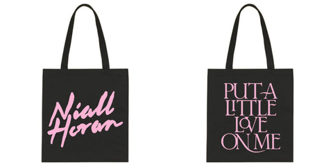 Niall Horan "Niall Horan New Logo / Put a Little Love on Me BACK" Tote Bag