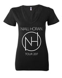 Niall Horan - NH Logo Outline Tour 2017 Women's V-Neck T-Shirt