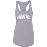 Niall Horan "Nice To Meet Ya" Racerback Tank Top