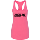 Niall Horan "Nice To Meet Ya" Racerback Tank Top