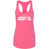 Niall Horan "Nice To Meet Ya" Racerback Tank Top