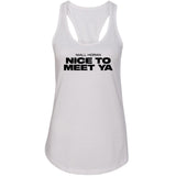 Niall Horan "Nice To Meet Ya" Racerback Tank Top