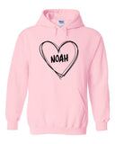 Noah Centineo "Noah Heart" Hoodie Sweatshirt