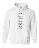 One Tree Hill OTH "Love like Lucas, Dress like Brooke, Draw like Peyton, Ball like Nathan, Sing like Haley" Hoodie Sweatshirt