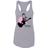 Harry Styles "Pink Jacket Stencil" Racerback Tank Top