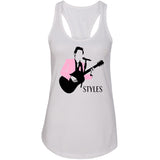 Harry Styles "Pink Jacket Stencil" Racerback Tank Top