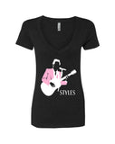 Harry Styles "Pink Jacket Stencil" V-Neck T-Shirt