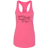 Jonas Brothers "Let's find a place where Happiness Begins" Racerback Tank Top