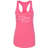 Jonas Brothers "Let's find a place where Happiness Begins" Racerback Tank Top