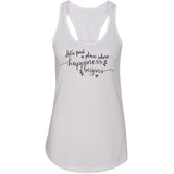 Jonas Brothers "Let's find a place where Happiness Begins" Racerback Tank Top