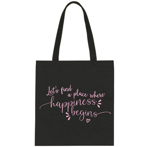 Jonas Brothers "Let's find a place where Happiness Begins" Tote Bag