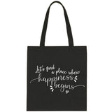 Jonas Brothers "Let's find a place where Happiness Begins" Tote Bag