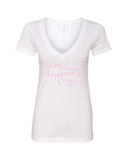 Jonas Brothers "Let's find a place where Happiness Begins" V-Neck T-Shirt