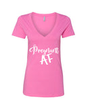 Pregnant AF V-Neck T-Shirt