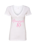 Pregnant AF V-Neck T-Shirt