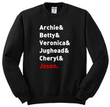 Riverdale "Archie & Betty & Veronica & Jughead & Cheryl & Jason" Crewneck Sweatshirt