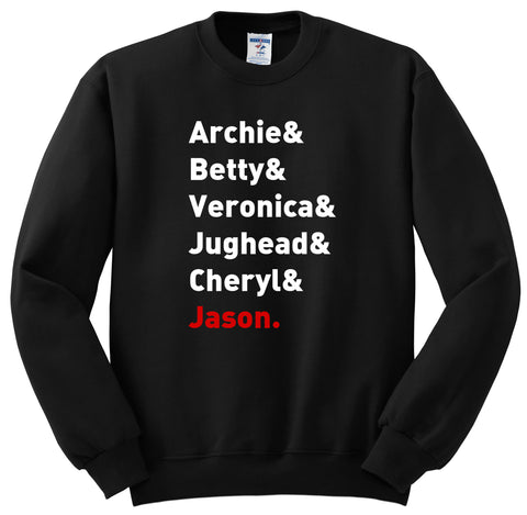 Riverdale "Archie & Betty & Veronica & Jughead & Cheryl & Jason" Crewneck Sweatshirt