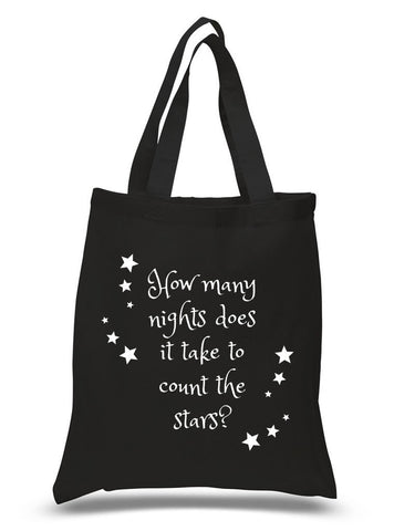 One Direction "Infinity - How many nights does it take to count the stars?" 100% Cotton Tote Bag