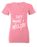 Louis Tomlinson "Shit Maybe I Miss You" Women's V-Neck T-Shirt