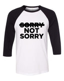 Demi Lovato "Sorry Not Sorry" Baseball Tee