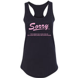 Jonas Brothers "Sorry This Week's No Good for Me The Jonas Brothers are Everywhere." Racerback Tank Top