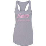 Jonas Brothers "Sorry This Week's No Good for Me The Jonas Brothers are Everywhere." Racerback Tank Top