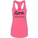 Jonas Brothers "Sorry This Week's No Good for Me The Jonas Brothers are Everywhere." Racerback Tank Top