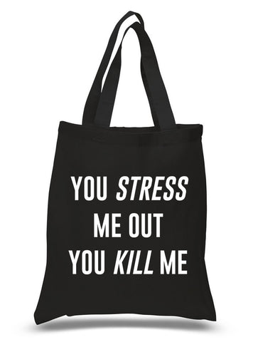 Louis Tomlinson / Bebe Rexha "Back to You - You Stress Me Out You Kill Me" 100% Cotton Tote Bag