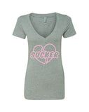 Jonas Brothers "Sucker" Broken Heart V-Neck T-Shirt