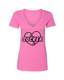 Jonas Brothers "Sucker" Broken Heart V-Neck T-Shirt