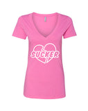 Jonas Brothers "Sucker" Broken Heart V-Neck T-Shirt