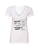 Ariana Grande "Thank U, Next" V-Neck T-Shirt