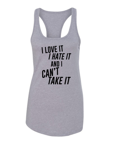 Louis Tomlinson / Bebe Rexha "Back to You - I Love It I Hate It And I Can't Take It" Racerback Tank Top