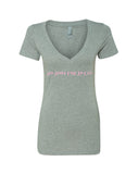 Ariana Grande "No Tears Left To Cry" V-Neck T-Shirt