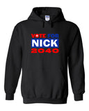 Nick Jonas "Vote for Nick 2040" Hoodie Sweatshirt