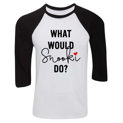 MTV Jersey Shore "What Would Snooki Do?" Baseball Tee