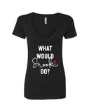 MTV Jersey Shore "What Would Snooki Do?" V-Neck T-Shirt