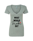 MTV Jersey Shore "What Would Snooki Do?" V-Neck T-Shirt