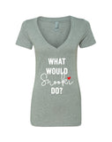 MTV Jersey Shore "What Would Snooki Do?" V-Neck T-Shirt