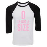 One Tree Hill TV Show OTH "Zero is Not a Size" Baseball Tee