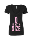 One Tree Hill TV Show OTH "Zero is Not a Size" V-Neck T-Shirt