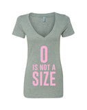 One Tree Hill TV Show OTH "Zero is Not a Size" V-Neck T-Shirt