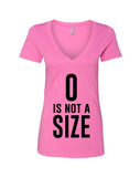 One Tree Hill TV Show OTH "Zero is Not a Size" V-Neck T-Shirt