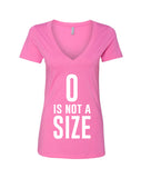 One Tree Hill TV Show OTH "Zero is Not a Size" V-Neck T-Shirt