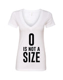 One Tree Hill TV Show OTH "Zero is Not a Size" V-Neck T-Shirt