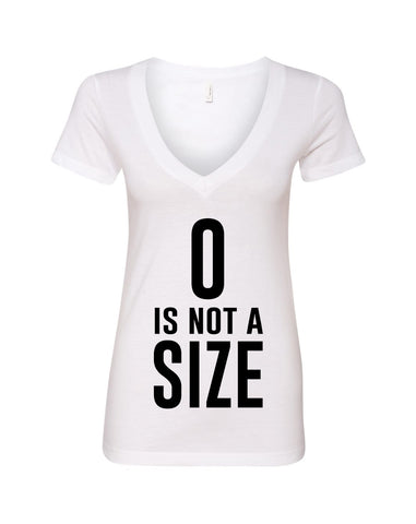 One Tree Hill TV Show OTH "Zero is Not a Size" V-Neck T-Shirt