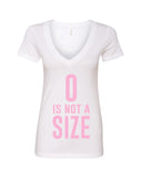 One Tree Hill TV Show OTH "Zero is Not a Size" V-Neck T-Shirt