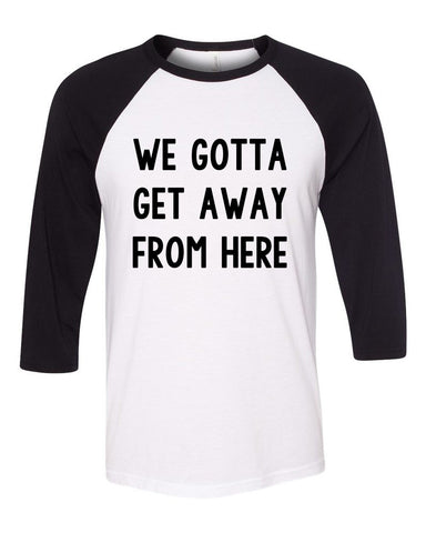 Harry Styles "Sign of the Times - We gotta get away from here" Baseball Tee